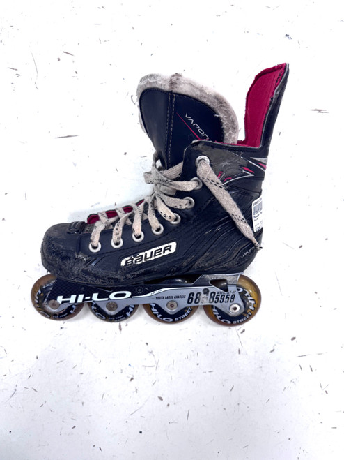 Vist Large View of Product Image Which is Used Bauer Roller Hockey Skates Black Junior 01