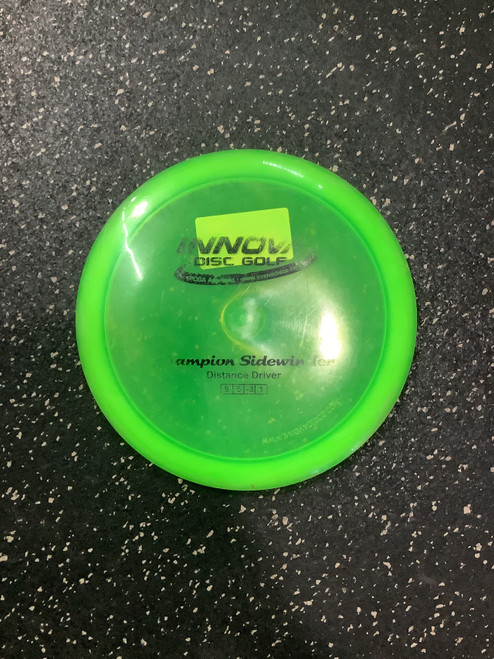 Vist Large View of Product Image Which is Used Innova SIDEWINDER Disc Golf Driver Green
