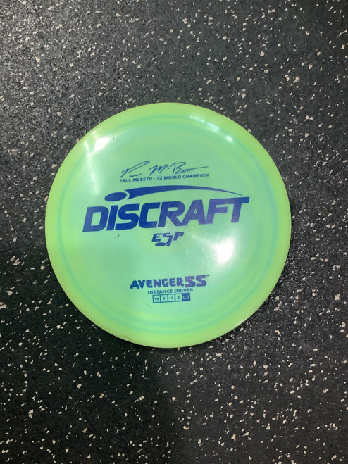 Vist Large View of Product Image Which is Used Discraft AVANGER SS Disc Golf Driver Green