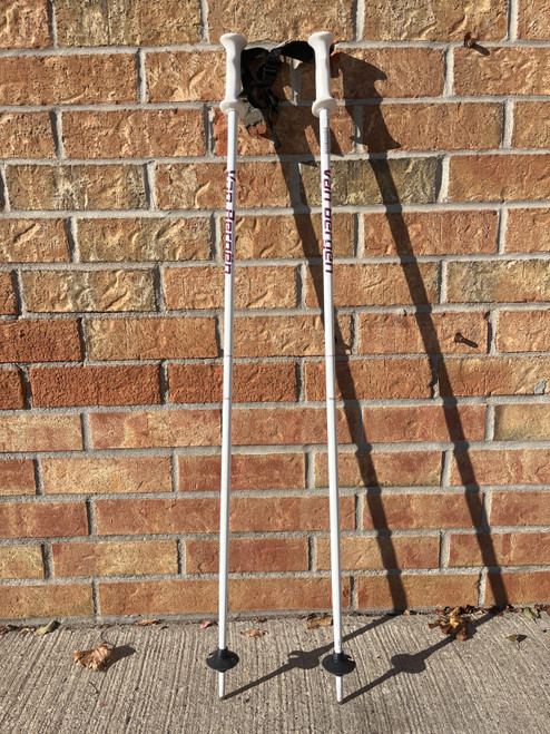 Vist Large View of Product Image Which is Used VanBergen GIRLS Girls DH Ski Pole White 100 cm / 40 in