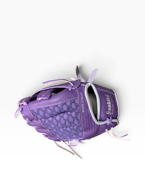 Vist Large View of Product Image Which is Used Franklin MESH TEK BB/SB Glove RH Throw Purple 9 1/2"