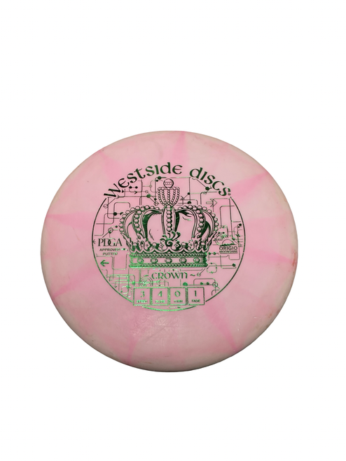 Vist Large View of Product Image Which is Used Westside CROWN PUTTER Disc Golf Putter Carolina Blue