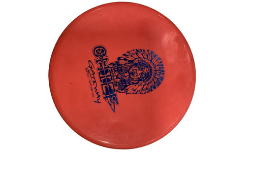 Vist Large View of Product Image Which is Used Gateway CHIEF Disc Golf Putter Red 175g