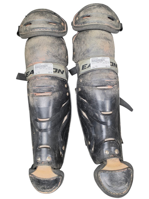 Vist Large View of Product Image Which is Used Easton Gametime Youth Catchers Leg Guards Black