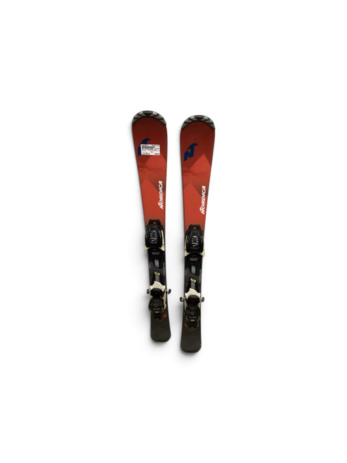 Vist Large View of Product Image Which is Used Nordica NAVIGATOR TEAM Boys DH Ski/Binding Red 100 cm