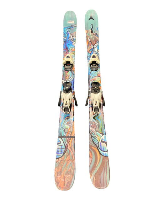 Vist Large View of Product Image Which is Used Atomic BENT Mens DH Ski/Binding Grey 143 cm