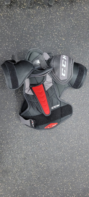 Vist Large View of Product Image Which is Used CCM EDGE LARGE Junior Shoulder Pads LG
