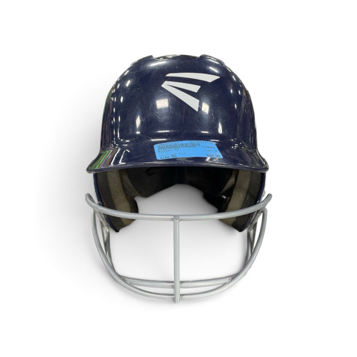 Vist Large View of Product Image Which is Used Easton Z5 Baseball/Softball Batting Helmet w/Mask Navy Blue MD, front view