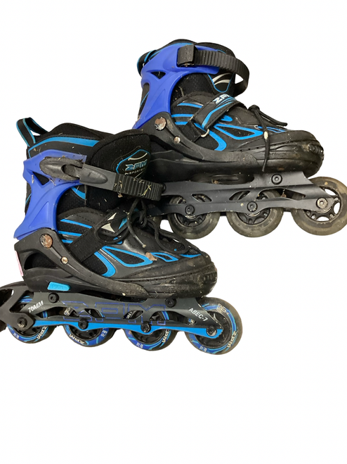 Vist Large View of Product Image Which is Used ZPM SPORTS Junior Rec Fitness Skates Black Adjustable
