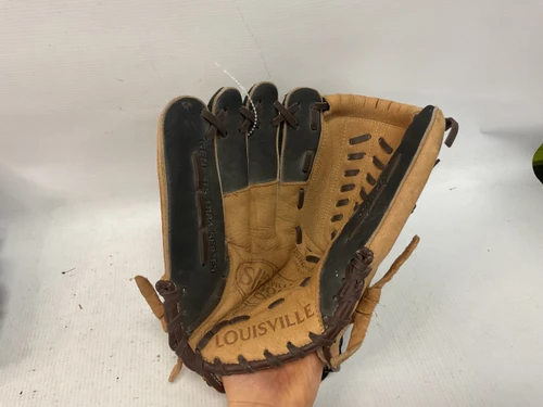 Vist Large View of Product Image Which is Used Louisville Slugger GENESIS BB/SB Glove LH Throw Brown 12"