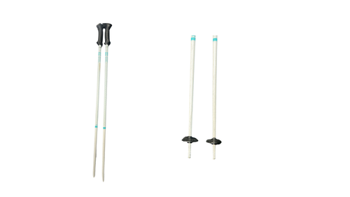 Vist Large View of Product Image Which is Used K2 STYLE 6061 SERIES Girls DH Ski Pole White 105 cm / 42 in