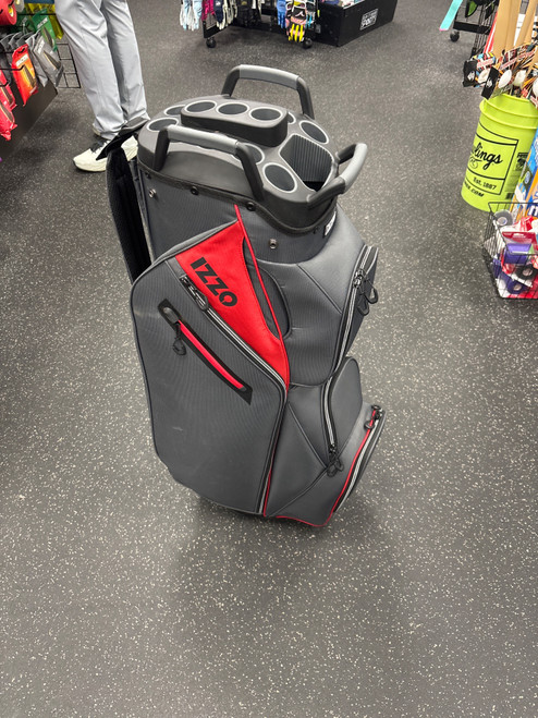 Vist Large View of Product Image Which is Used Izzo CART BAG Mens Cart Bag Grey And Red