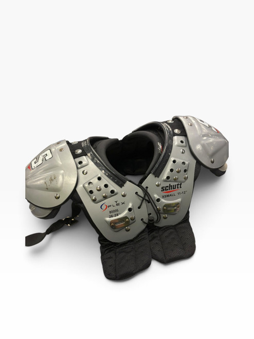 Vist Large View of Product Image Which is Used Schutt Y FLEX FB Shoulder Pads Grey XS