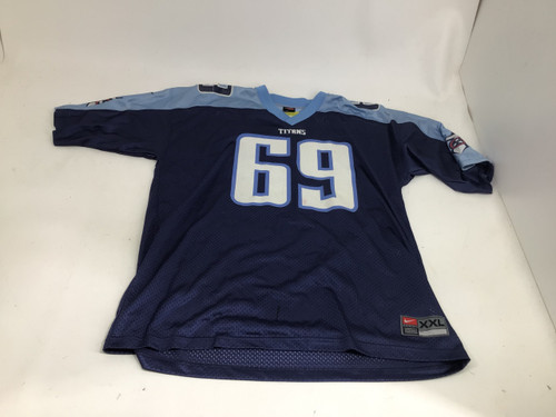 Vist Large View of Product Image Which is Used Nike WILKERSON 69 XXL JERSEY FB Top Adult Navy Blue 2X