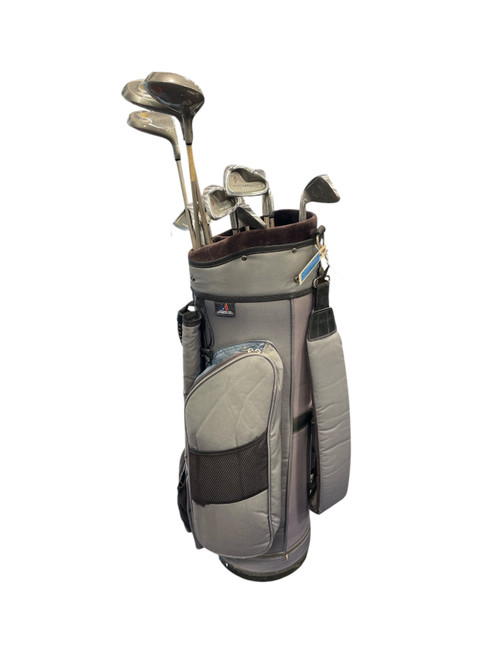 Vist Large View of Product Image Which is Used Nancy Lopez Golf Albany Series 100 Womens 11 Piece Package Set Right Handed (RH) Grey Ladies Flex Graphite, full set in bag