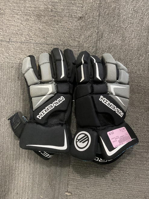 Vist Large View of Product Image Which is Used Maverik CHARGER Lacrosse Gloves Junior Black 13"