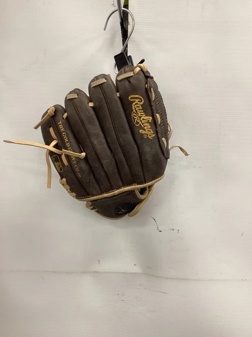 Vist Large View of Product Image Which is Used Rawlings HIGHLIGHT SERIES BB/SB Glove RH Throw Brown 10"
