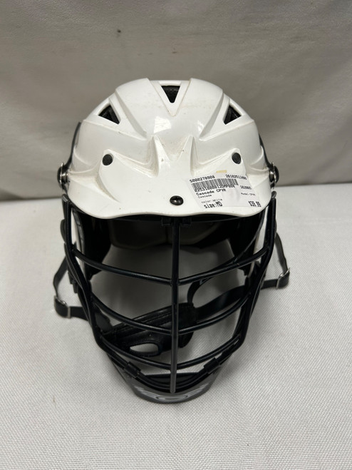 Vist Large View of Product Image Which is Used Cascade CPVR Lacrosse Helmet White MD