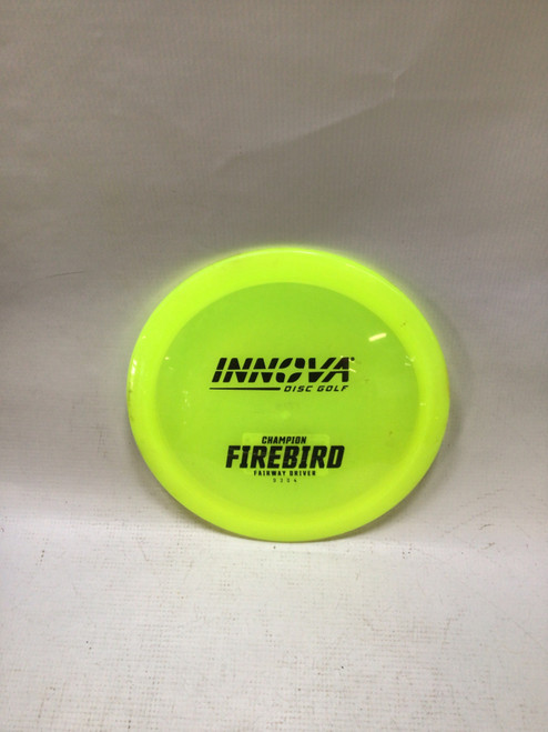 Vist Large View of Product Image Which is Used Innova CHAMPION FIREBIRD Disc Golf Driver Yellow