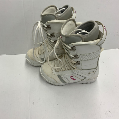 Vist Large View of Product Image Which is Used Lamar Womens Snowboard Boots White Senior 8