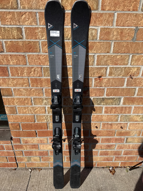 Vist Large View of Product Image Which is Used Fischer MY ASPIRE Boys DH Ski/Binding Black 145 cm