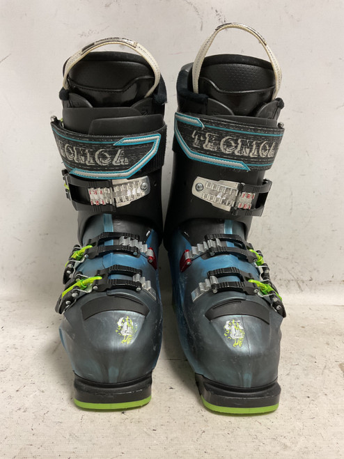 Vist Large View of Product Image Which is Used Tecnica COCHISE 110 Mens DH Ski Boot Black And Carolina Blue 265 MP - M08.5 - W09.5