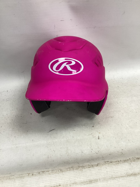 Vist Large View of Product Image Which is Used Rawlings RCFH Batting Helmet No Mask Pink One Size