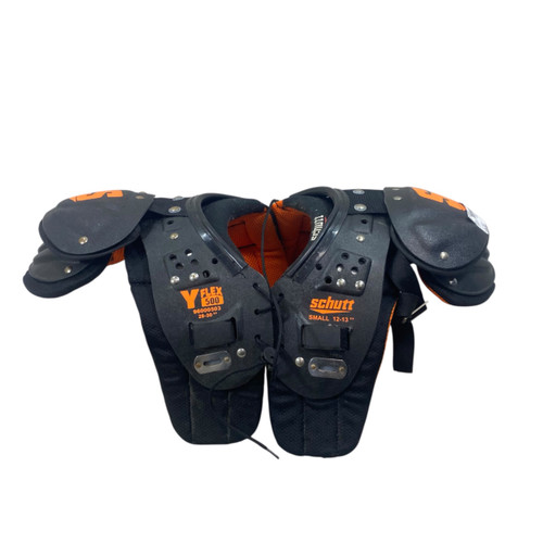 Vist Large View of Product Image Which is Used Schutt Y FLEX 500 12-13 FB Shoulder Pads Black SM
