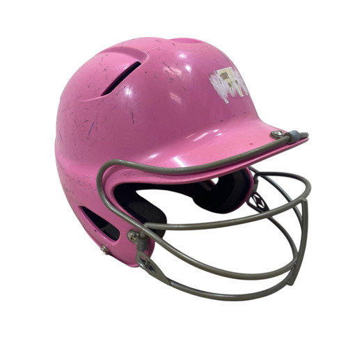 Vist Large View of Product Image Which is Used Easton OS HELMET SB MASK Batting Helmet w/Mask Pink LG