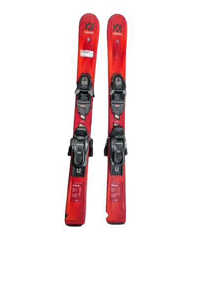 Vist Large View of Product Image Which is Used Volkl RTM JR Boys DH Ski/Binding Red 90 cm