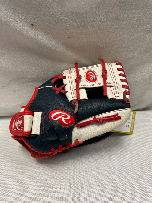 Vist Large View of Product Image Which is Used Rawlings WPL11ONWS BB/SB Glove RH Throw Navy Blue 11"