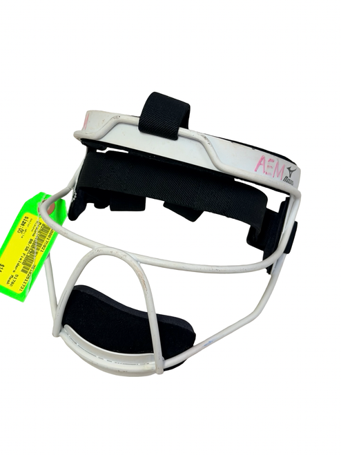 Vist Large View of Product Image Which is Used Mizuno Softball Fielders Mask White