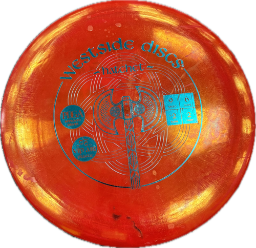 Vist Large View of Product Image Which is Used Westside HATCHET Disc Golf Driver Red