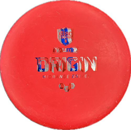 Vist Large View of Product Image Which is Used Discmania ORIGIN Disc Golf Driver Red