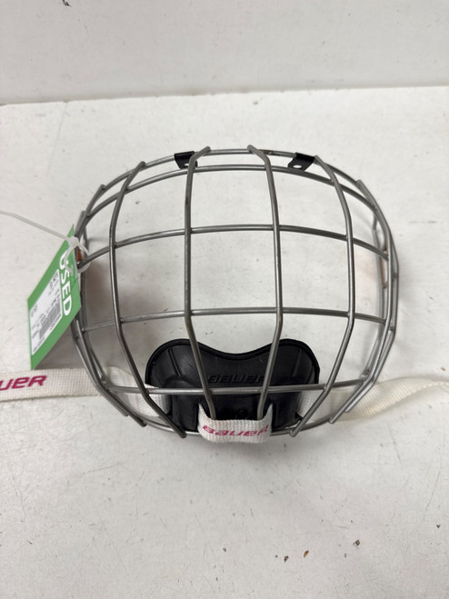 Vist Large View of Product Image Which is Used Bauer LIL SPORT Hockey Wire Mask Silver XS