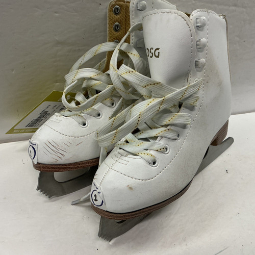 Vist Large View of Product Image Which is Used D-Gel DSG Girls Figure Skate White Junior 01