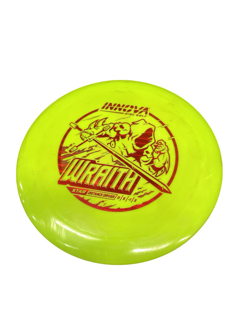 Vist Large View of Product Image Which is Used Innova WRAITH Disc Golf Driver Yellow