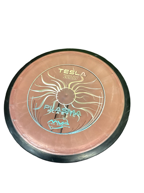 Vist Large View of Product Image Which is Used MVP TESLA Disc Golf Driver Copper