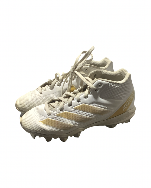 Vist Large View of Product Image Which is Used Adidas Jr FB Cleats White Junior 03.5