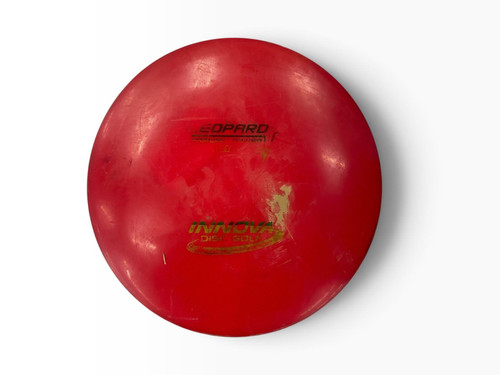 Vist Large View of Product Image Which is Used Innova LEOPARD Disc Golf Driver Red