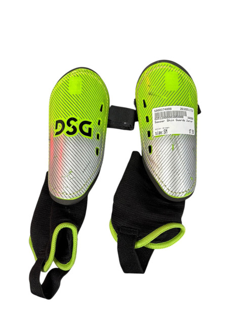 Vist Large View of Product Image Which is Used Soccer Shin Guards Junior Green SM