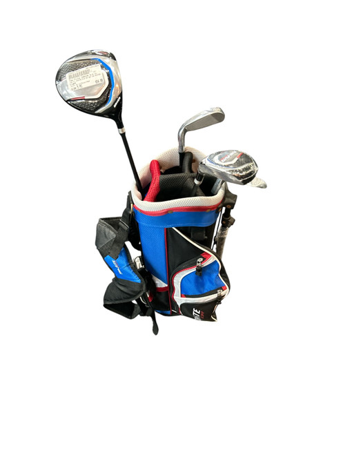 Vist Large View of Product Image Which is Used Top Flite JUNIOR 5-8 RH SET NO PUTTER RED/BLUE Jr Package Set RH White/Royal/Red 5 Piece