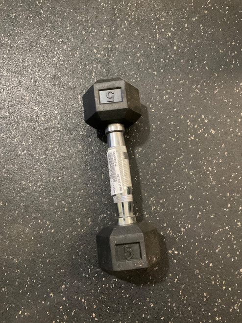 Vist Large View of Product Image Which is Used Hex Dumbbell (Each) 5 lb