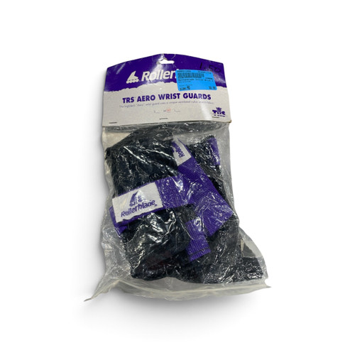 Vist Large View of Product Image Which is Used Rollerblade Inline Skate Wrist Guards Purple MD, package view