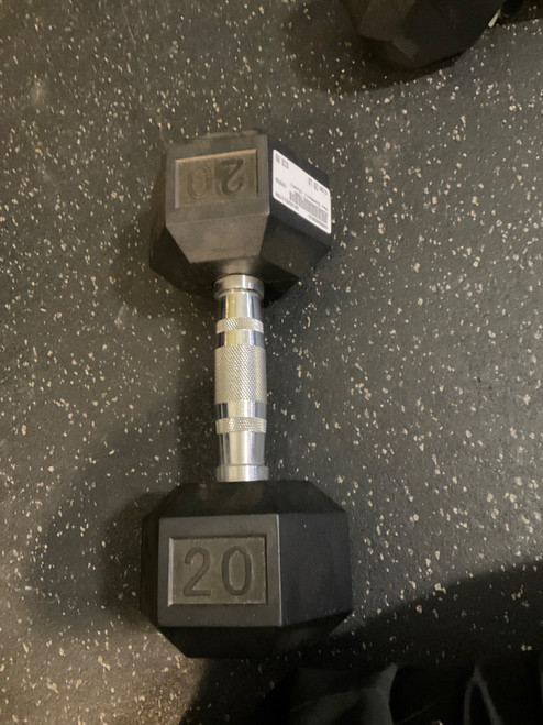 Vist Large View of Product Image Which is Used Hex Dumbbell (Each) 20 lb