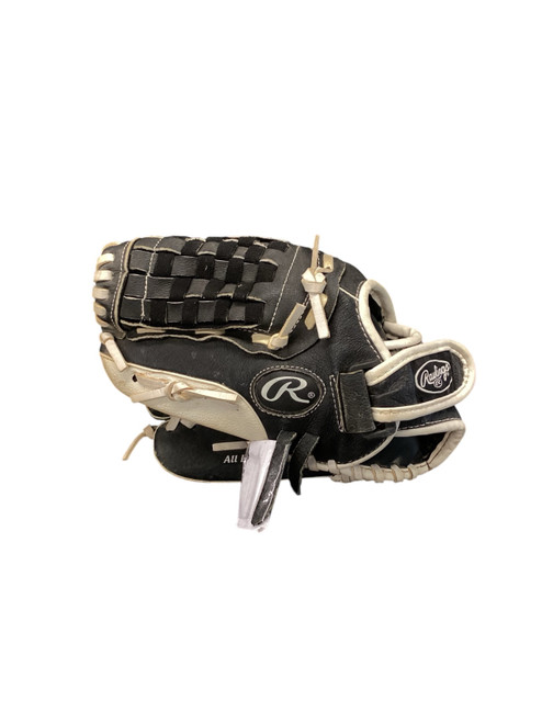 Vist Large View of Product Image Which is Used Rawlings HIGHLIGHT BB/SB Glove LH Throw Black 12"