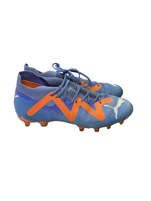 Vist Large View of Product Image Which is Used Puma Soccer Cleats Royal Blue Junior 04.5
