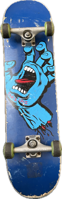 Vist Large View of Product Image Which is Used Santa Cruz HAND Complete Skateboard Royal Blue Regular