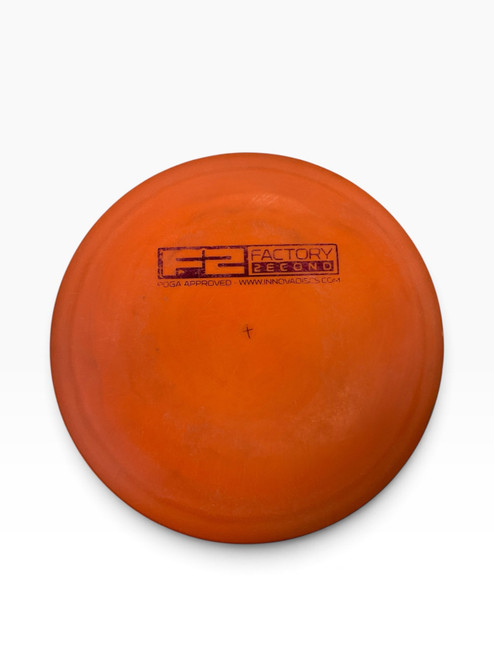 Vist Large View of Product Image Which is Used Innova DX TEEBIRD F2 Disc Golf Driver Orange 167g