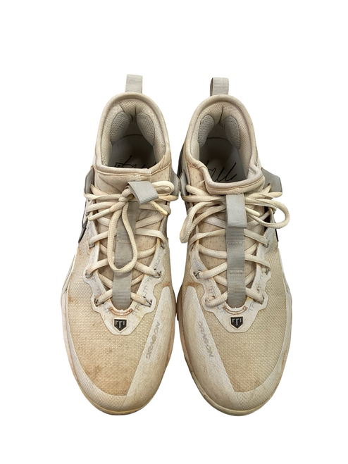 Vist Large View of Product Image Which is Used Nike TROUT AIR ZOOM BB/SB Cleats White Senior 9